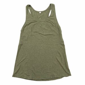 Lululemon Tank Top Womens 2 Brave Olive Love Racerback Gym Training Athletic